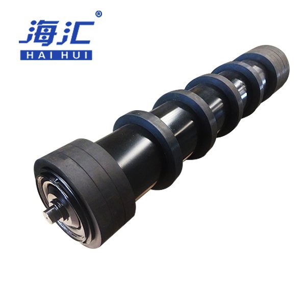 Conveyor rubber ring roller end disc roller