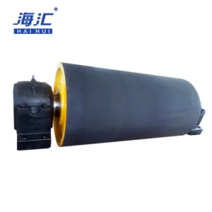 Heavy duty conveyor drive pulley for belt power transmission systems