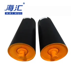 Steel carry idler for heavy duty belt conveyor material transport
