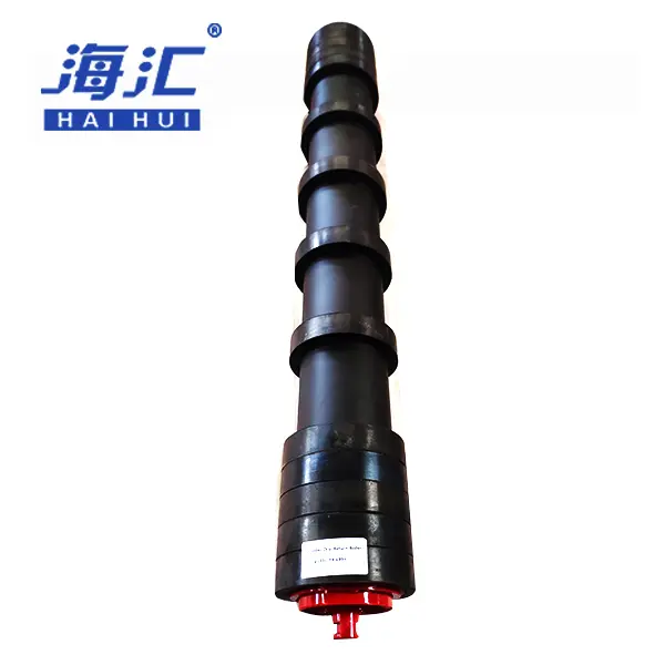 Belt conveyor rubber disc roller with rubber ring