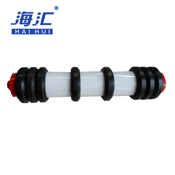 Belt conveyor rubber disc roller with rubber ring